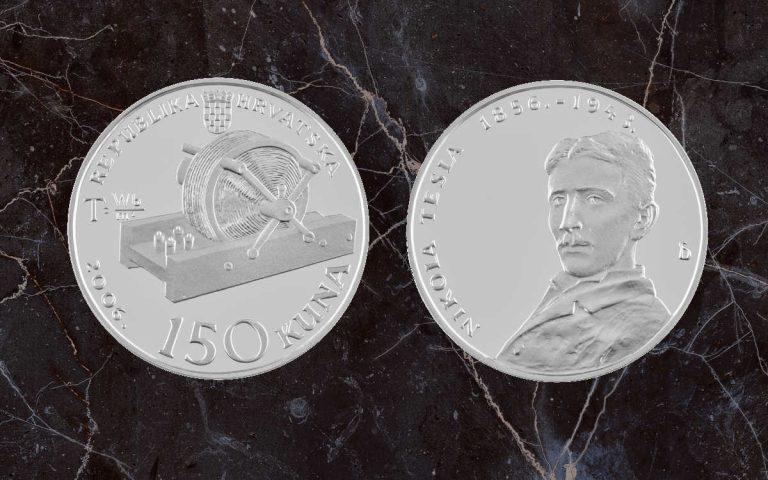 Srebrnjak 150 kuna Nikola Tesla
