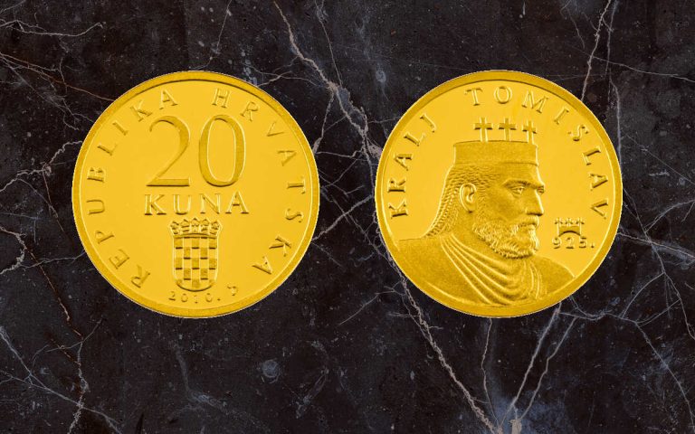 Zlatnik 20 kuna Kralj Tomislav