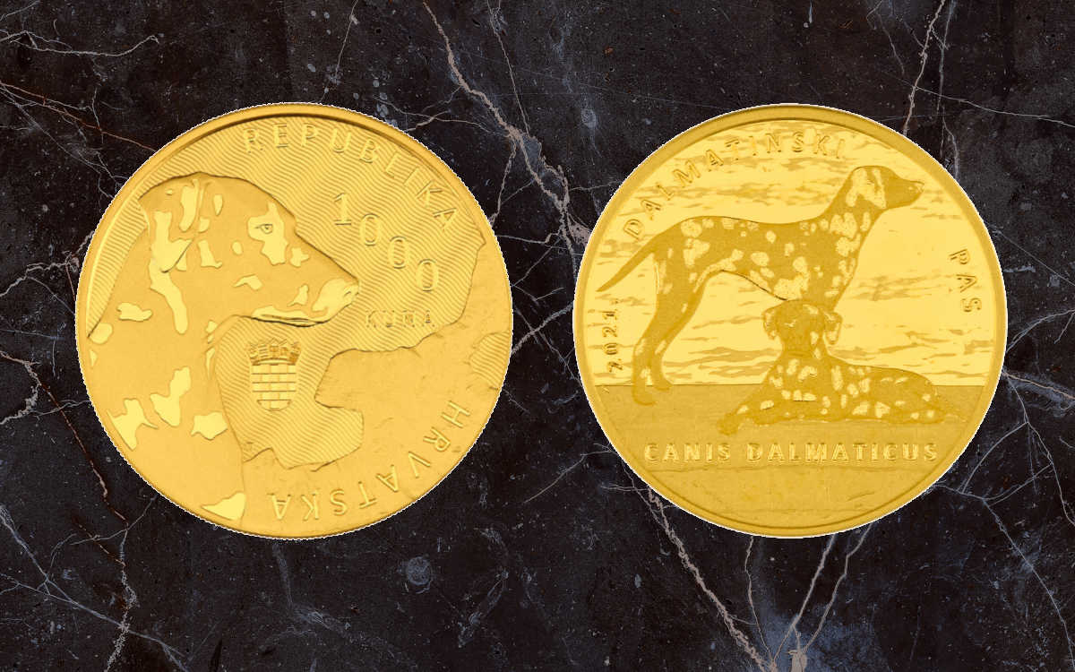 Zlatnik 1000 kuna Dalmatinski pas