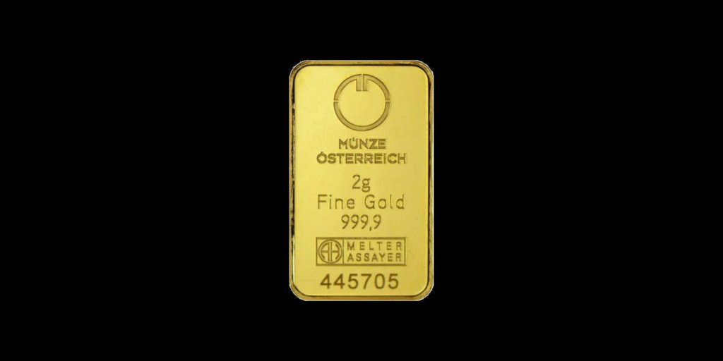 Zlatna poluga 2 grama