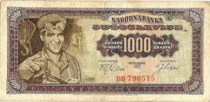 Stari dinar rudar 1000 dinara
