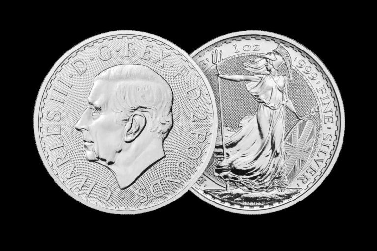 Investicijski srebrnjak Britannia 1 unca kralj Charles
