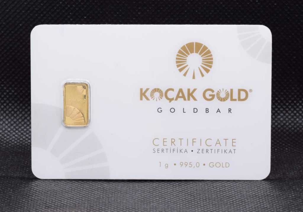 Zlatna poluga 1 gram Kocak u poklon kutiji za dar i darivanje