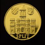 Zlatnik 1700 godišnjica grad Split u poklon kutiji za dar i darivanje