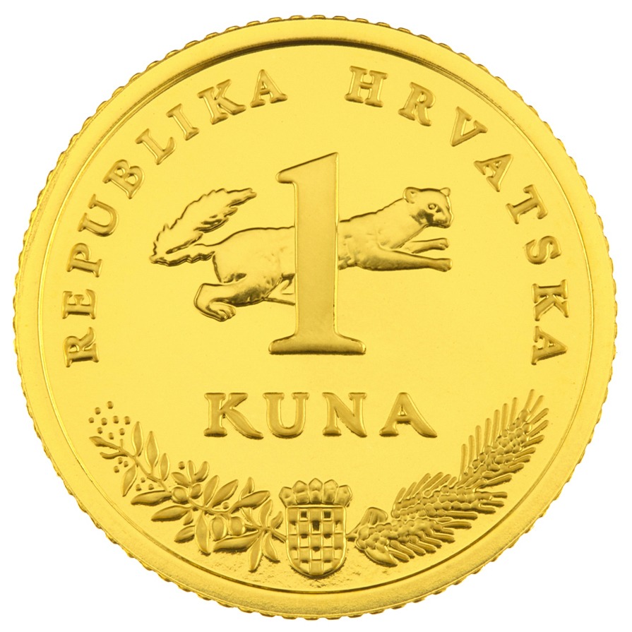 Zlatnik 1 kuna Slavuj