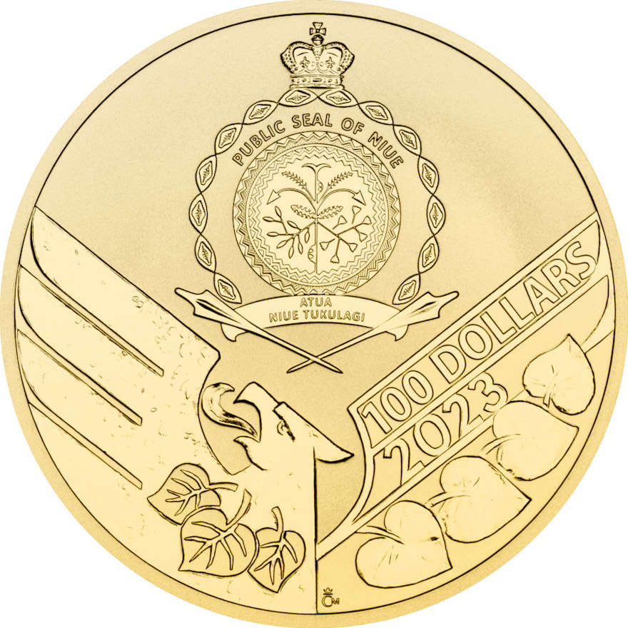 Zlatnik 2oz, Češki lav, prednja strana