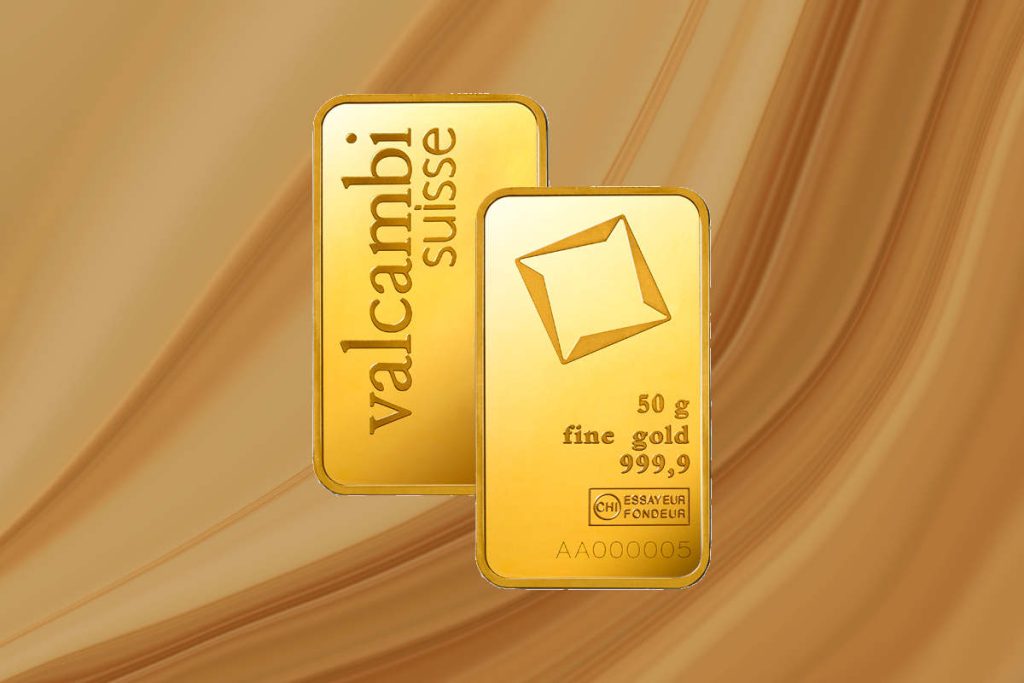Zlatna poluga 50 grama Valcambi