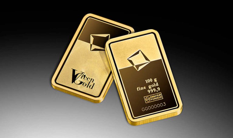 Zlatna poluga 100 grama Valcambi Green Gold
