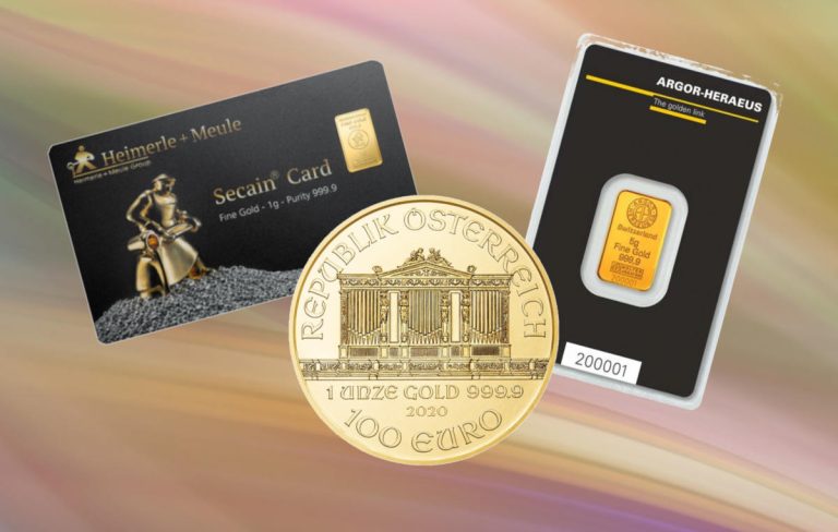 Zlatne poluge 1 gram Secain, 5 grama, zlatnik Wiener Philharmoniker 1oz