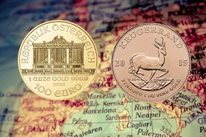 Zlatnik Wiener Philharmoniker i Krugerrand 1 unca na akciji