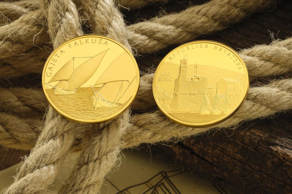 Novo izdanje numizmatike u Hrvatskoj - Gajeta falkuška, dva zlatnika i dva srebrnjaka, 2025