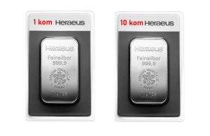 Srebrna poluga 1 oz Heraeus