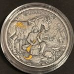 Pozlaćena srebrna medalja Geronimo 1 unca, privatno izdanje