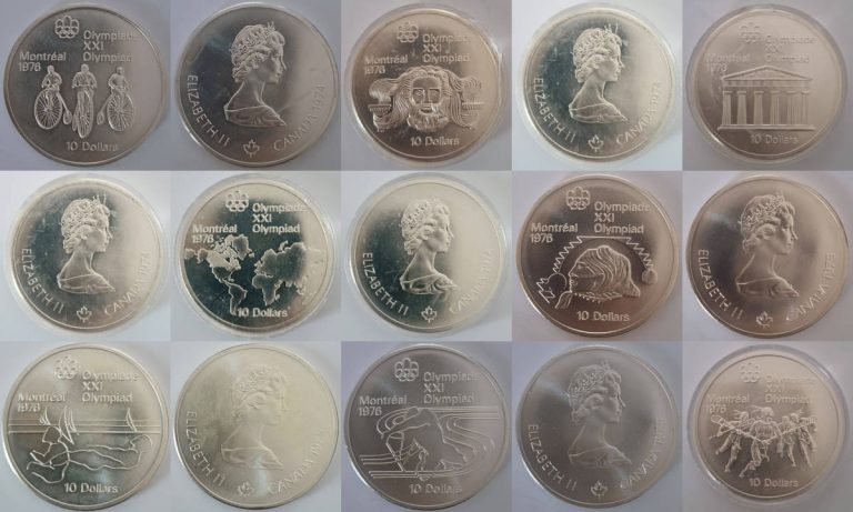 Deset srebrnjaka 10 CAD Kanada, XXI olimpijske igre Montreal, 1976